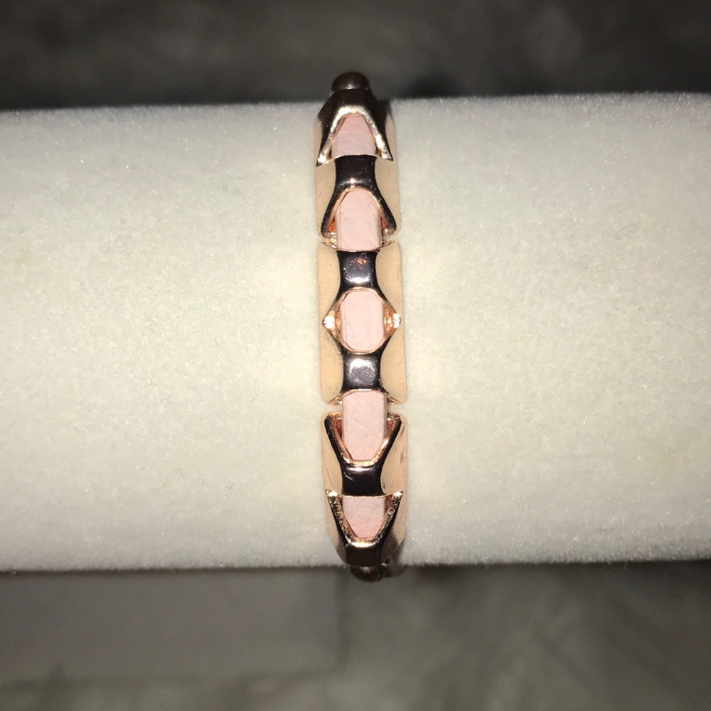 BCBGeneration pale pink rose gold tone bracelet